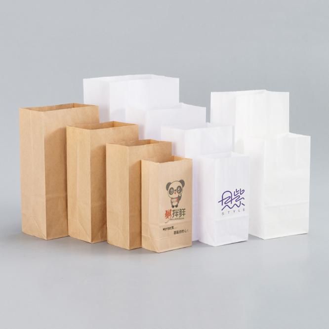 Custom Imprinted Kraft Paper Takeaway Bags Wholesale