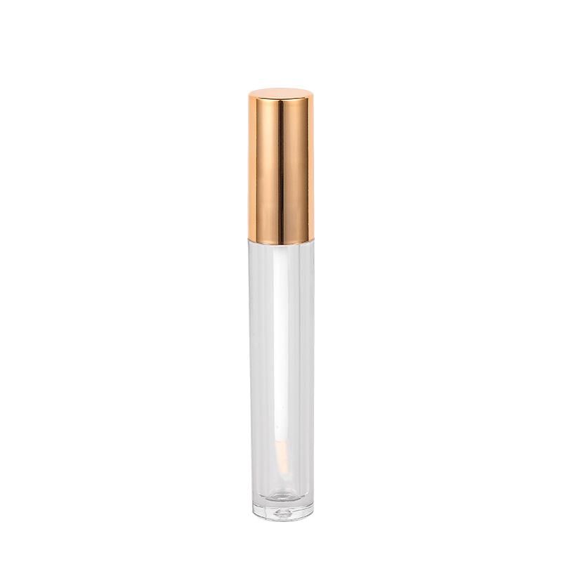 Wholesales Golden Lip Gloss Containers Tube Label Round Liptint Container for Makeup Packaging