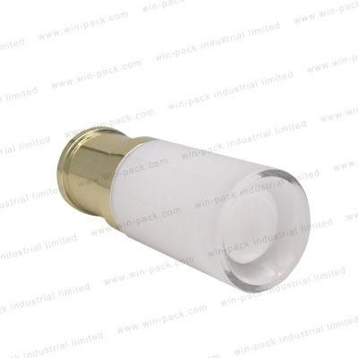 Luxury Acrylic Pump Lotion Bottle Shiny Gold Color Cap and Collar in 30ml 50ml 80ml 150ml