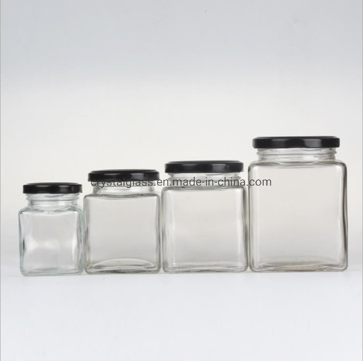 Food Grade Storage Jar Yogurt Glassware Honey Jar with Tin Lid 100ml 180ml 280ml 380ml 500ml 730ml