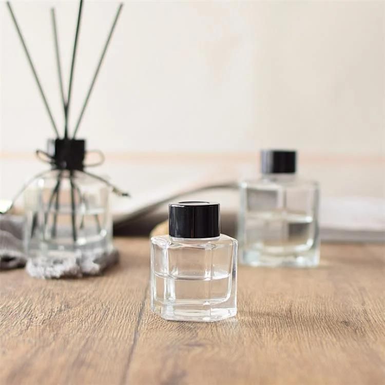 50ml 100ml Hexagon Shape Fragrance Diffuser Glass Bottle for Promotion