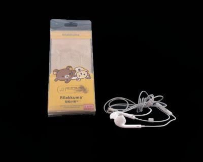 Clear Plastic Packaging Box for Earphone with Blister Inner Tray