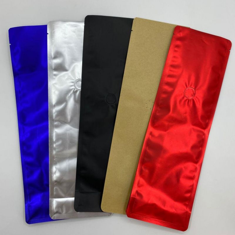 New Style Reusable Foil 454G 1lb Coffee Bean Flat Bottom Side Gusset Food Grade Packaging Bag