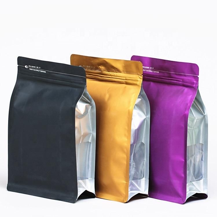 Zip Lock Aluminum Foil Coffee Packaging Bags with Valve