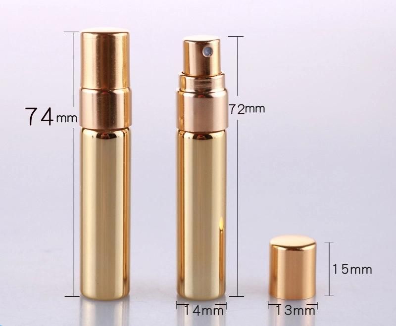 5ml Travel Perfume Spray Empty Mini Perfume Bottle Aluminum Spray Glass Perfume Bottle