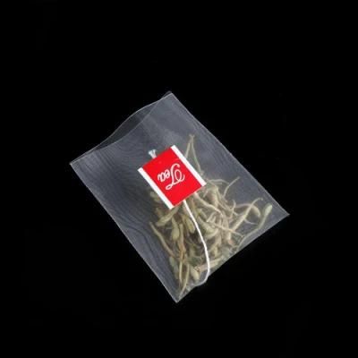 Biodegradable Corn Fiber PLA Reusable Nylon Tea Bag with Logo, Tea Filter Pyramid Bag with Draw String, Custom Empty Tea Bag