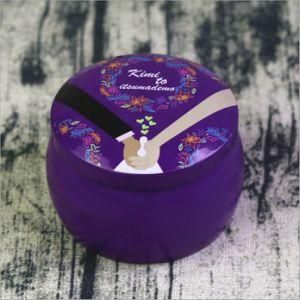 Purple Can Support Custom European and American Foreign Trade Customs Ethnic Style Tinplate Box