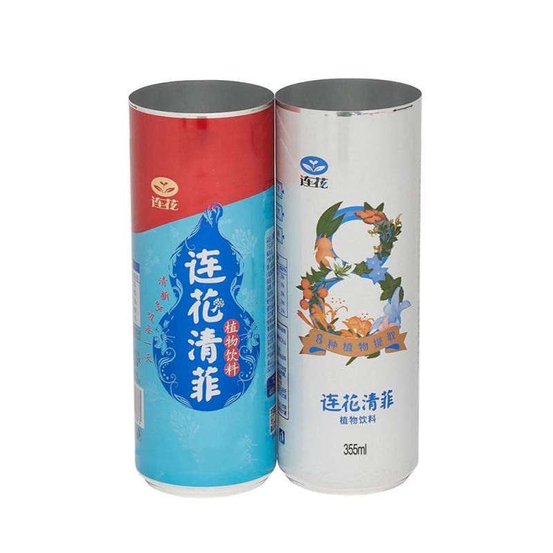 Sleek 355ml Aluminum Beverage Cans with 202 Sot Can Ends