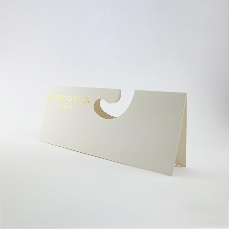 Cheap Price Hole Handle Cardboard Paper Fabric Sample Display Hanger