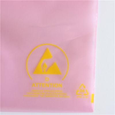 Heavy Duty Dustproof Reclosable Pink PE LDPE Plastic Zipper Anti Static Poly Bag Custom Thick Grip Seal Bags