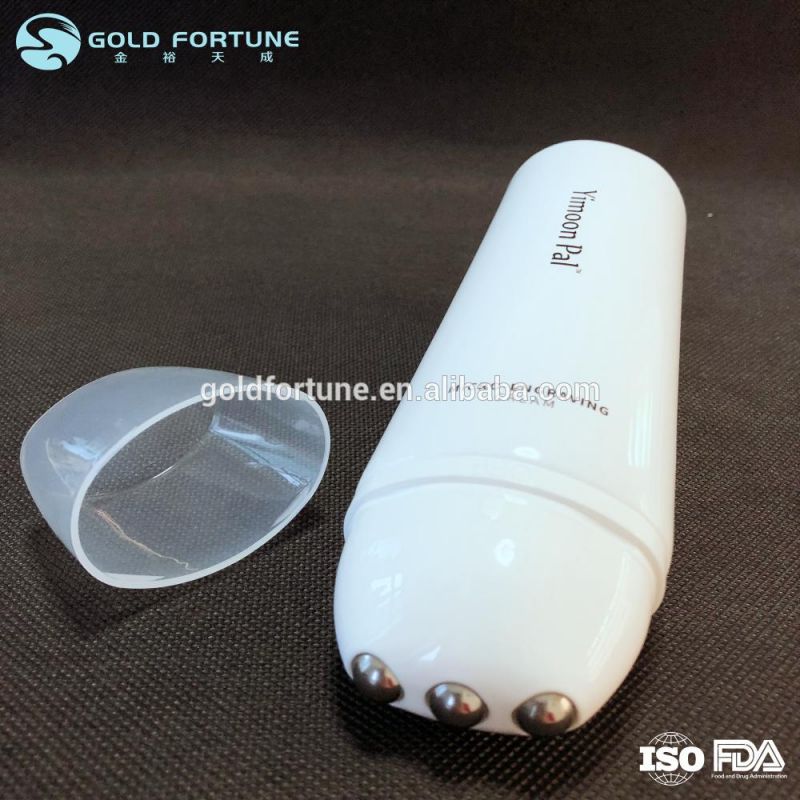 Plastic Cosmetic Tube with Massaging Applicator