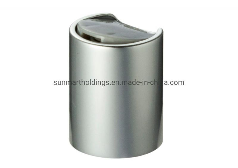 24/410 Matt Silver Grey Disc Top Cap