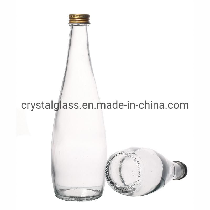 Glass Bottle for Mineral Water Cold Pressed Juice Cold Brew Coffee Beverage Drinks Bottle Glass with Silver Lid 330ml 500ml