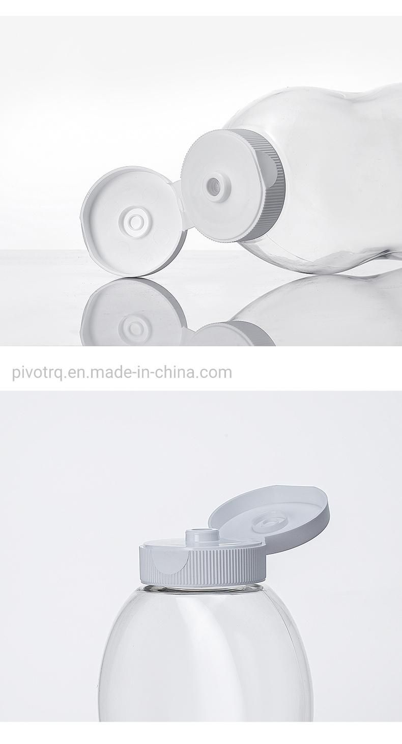 38/400 Flip Top Plastic Screw PP Cap for Honey Sauce Bottle with Silicon Valve