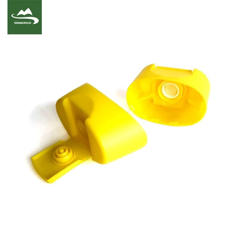 28/410 Plastic Flip Top Cap with Silicon Insert Honey