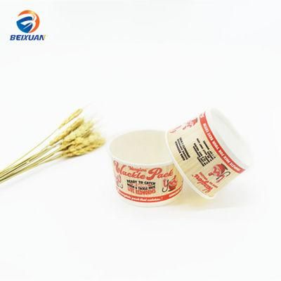 Disposable Custom Made White Paper Salad Bowl