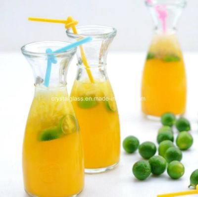 Summer Best-Selling Iced Orange Drink Glass Cup Cold Drink Juice Glass Fresh Milk Bottle Custom Creative Cup 350ml/500ml