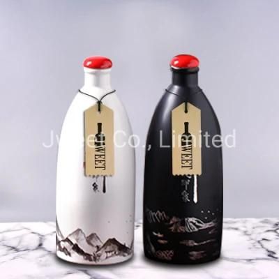 Wholesale Quality Hand Made Sake Beverage Ceramics Bottle