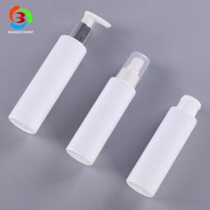 100ml 120ml Face Wash Lotion Round White Bottles with Flip Cap