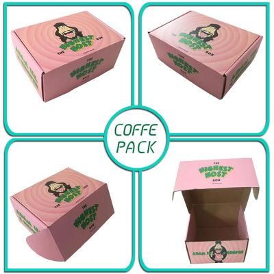 2019 Hot Sale Pink Paper Box with Cartoon Pattern