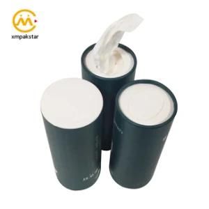 Custom Round Tube Packaging Cardboard Paper Cylinder Tissue Box