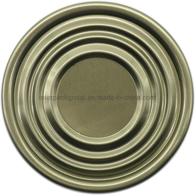 Wholesale Tinplate Lid 300# 72.9mm Normal Bottom Tin Lid for Food Can