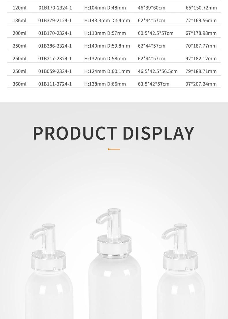 200ml PCR Bottle Customize Spray Bottle Transparent Spray Bottle