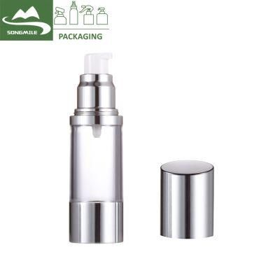 Plastic Cosmetic Vacuum Airless Cream Pump Bottle