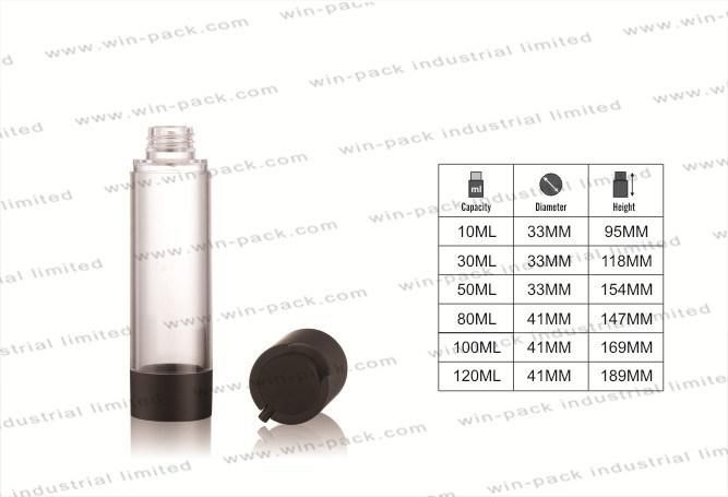 Chinese Manufacturer Airless Bottle Cosmetic 10ml 30ml 50ml 80ml Acrylic Airless Bottle