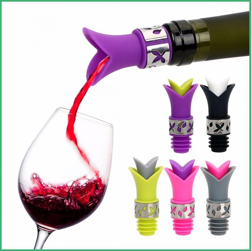 Factory Customized High Quality Silicone Wine Bottle Stopper for Gift