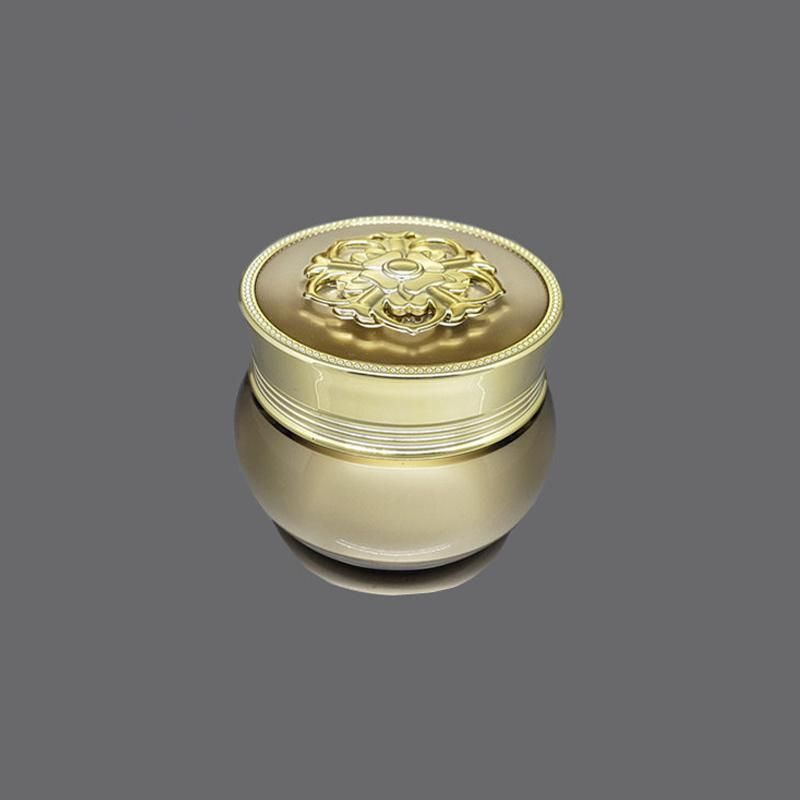 High Quality 15g 20g 30g Gold Silver Empty Luxury Skin Care Packaging Set Acrylic Cosmetic Containers Jar