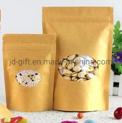 Wholesale Aluminum Kraft Paper Food Package Bags with Zipper