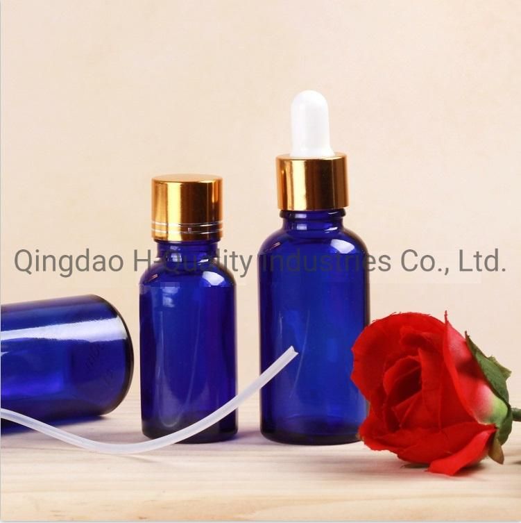 5ml Blue/Clear Essential Oil Perfume Glass Bottles with Screw Caps