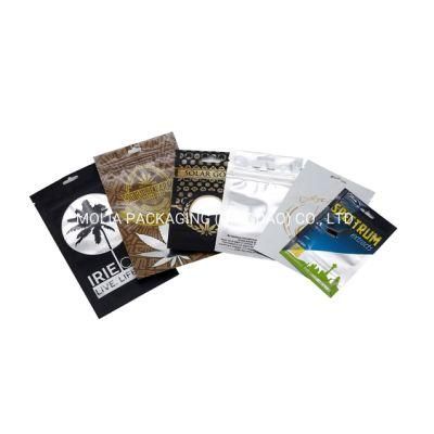 Custom Printed Medical Plastic Weed Bag Child Proof Ziplock Packaging Mylar Bags