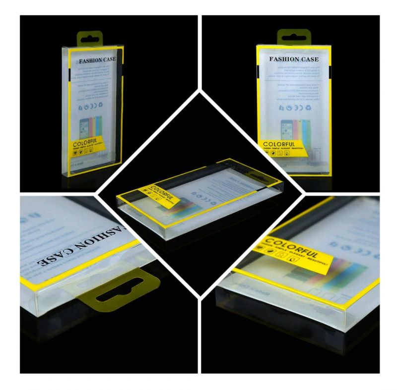 Custom Transparent Plastic Print Mobile Phone Packaging Box