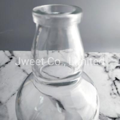 Hot Selling Transparent Round Spirits Glass Bottle 700ml Cork Sealing