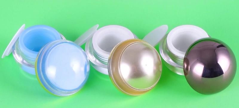 5g 10g 15g 30g 50g Round Ball Shape Empty Plastic Jar for Skin Care Lip Balm Cream Beauty Products