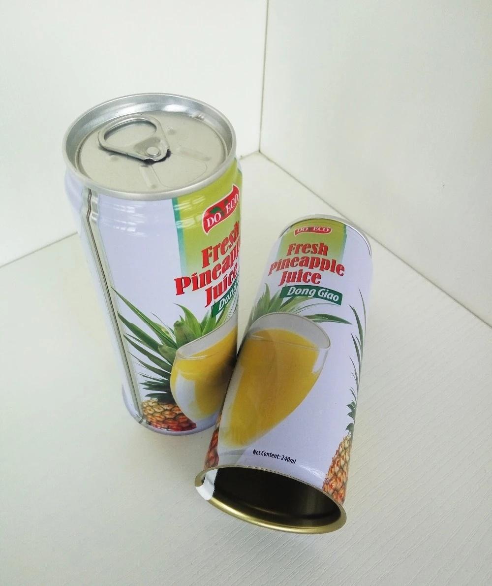 5133# Empty Tin Round Can for 240ml Pineapple Juice/Drink