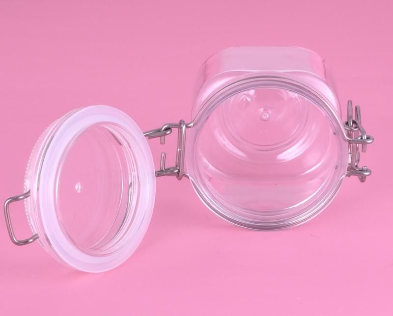 180g 200g 280g Empty Clear Transparent Plastic Jar for Food and Cosmetic Mask