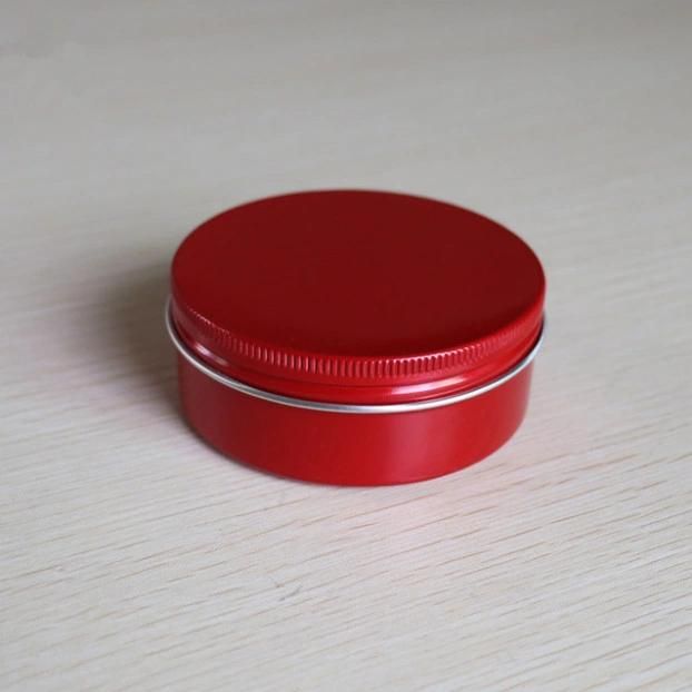 Custom Lip Balm Empty Eye Shadow Metal Tins Container Aluminum Cream Cosmetic Jar with Aluminum Lid