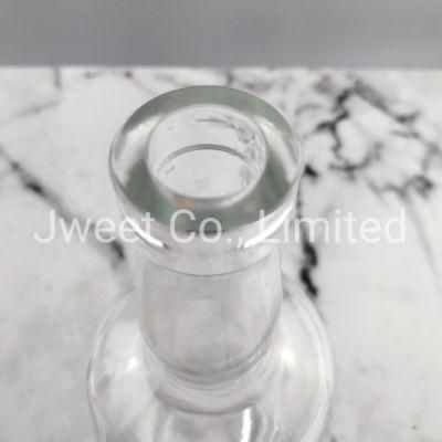 Flint Crystal Glass 750ml Round Whisky Liquor Glass Bottle