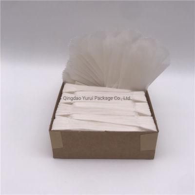 18X76mm White Moisture Resistant Glassine Wax Paper Bag for Food Packaging