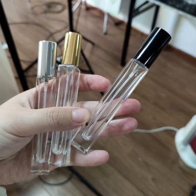 10ml Refillable Press Pump Glass Spray Bottle Oils Liquid Container Perfume Atomizer Travel