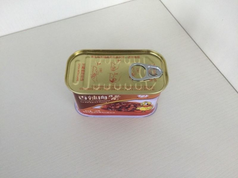 198g Empty Square Luncheon Meat Can