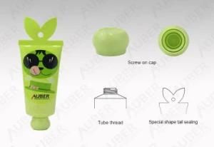 D35mm Green Cosmetics Tube Rabbit Shape Tail Sealing Makeup Containers