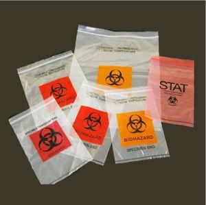 Custom Biodegradable Waterproof Plastic Ziplock Poly PE Packaging Specimen Bags