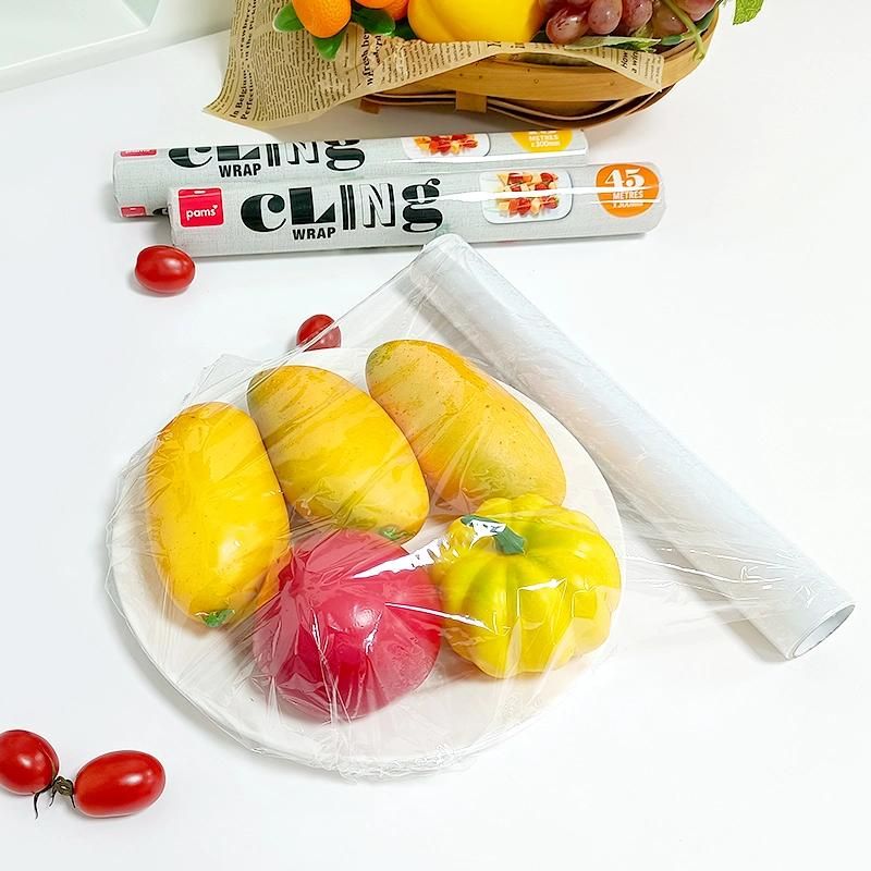 Wholesale BPA Free Good Stretch Household Plastic PVC PE Fresh Wrap Cling Film for Food Storage