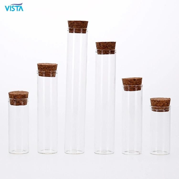 Vista 60ml 80ml 90ml 100ml 120ml 150ml 180ml High Borosilicate Glass Bottle with Wood Cap