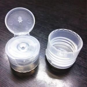 White Plastic Round Thread Cap Flip Top Cap