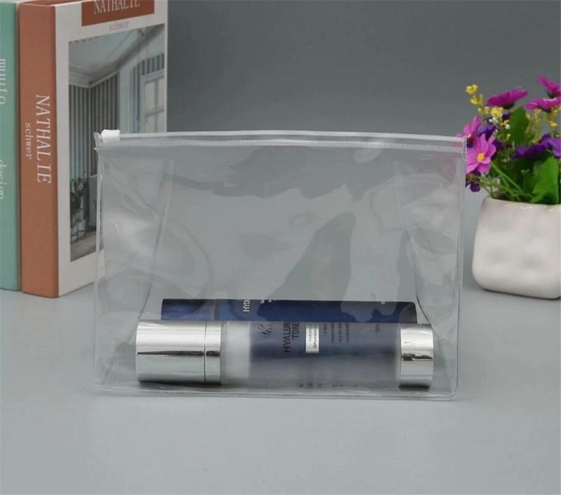 Transparent Custom Printed Brand Logo Clear PVC Slider Bag